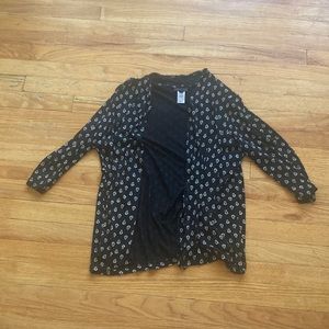 J. Jill Workwear Collection Patterned Half Sleeve Cardigan